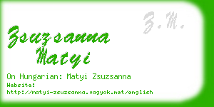 zsuzsanna matyi business card